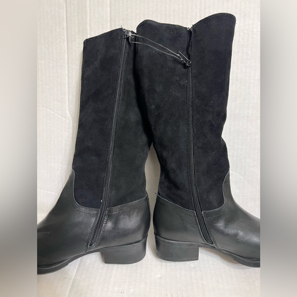 HELENE ROUGE Made In Spain Suede Tall Shaft Boots - Picture 10 of 16